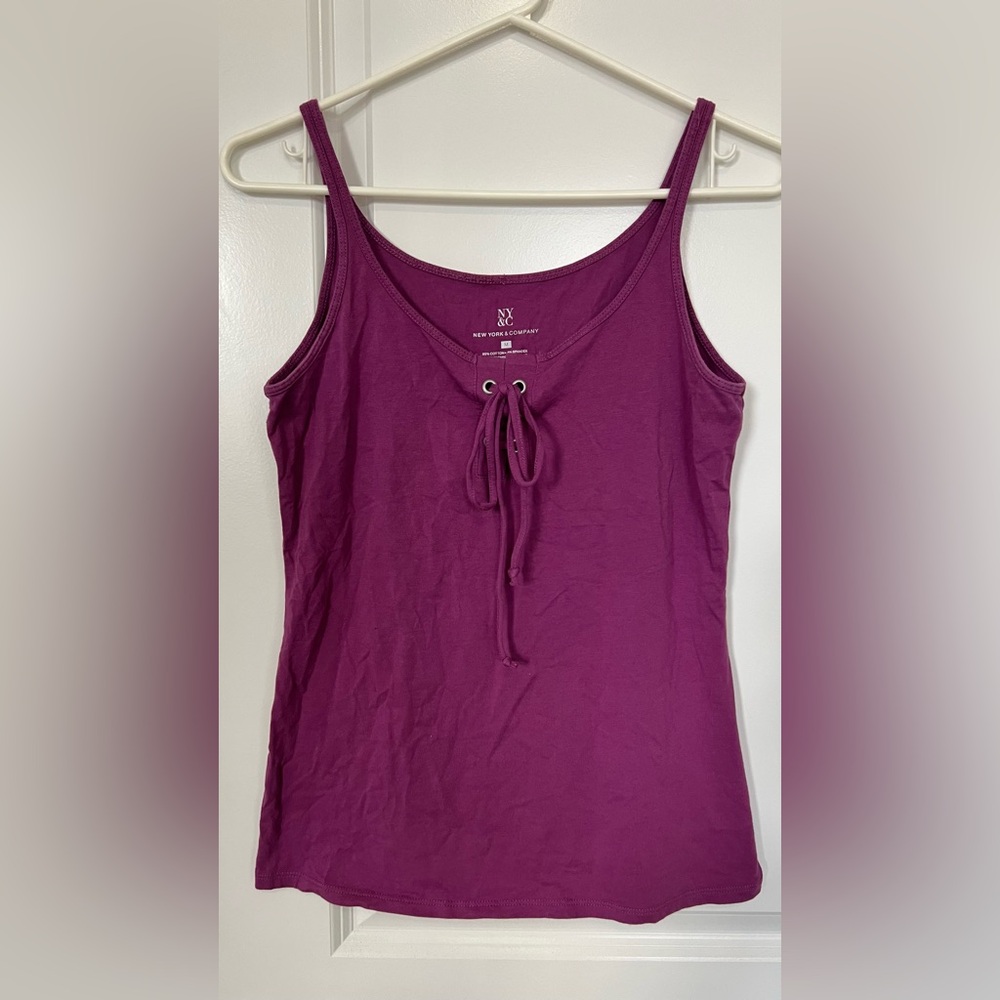🌸3/$10) NY&C Women's Purple Tank Top